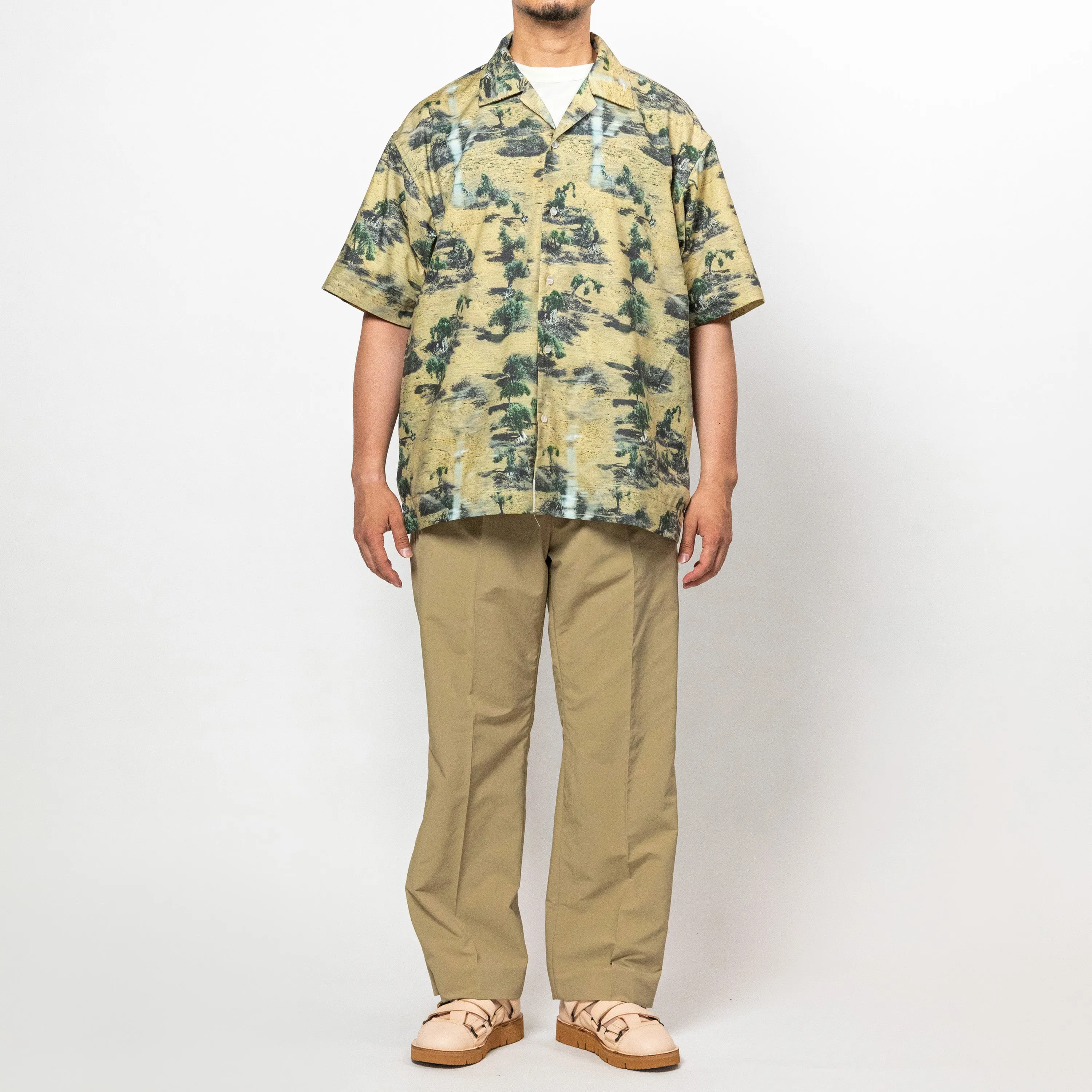 Side Zip Paper Touch Slacks(Beige)/MW-PT24103