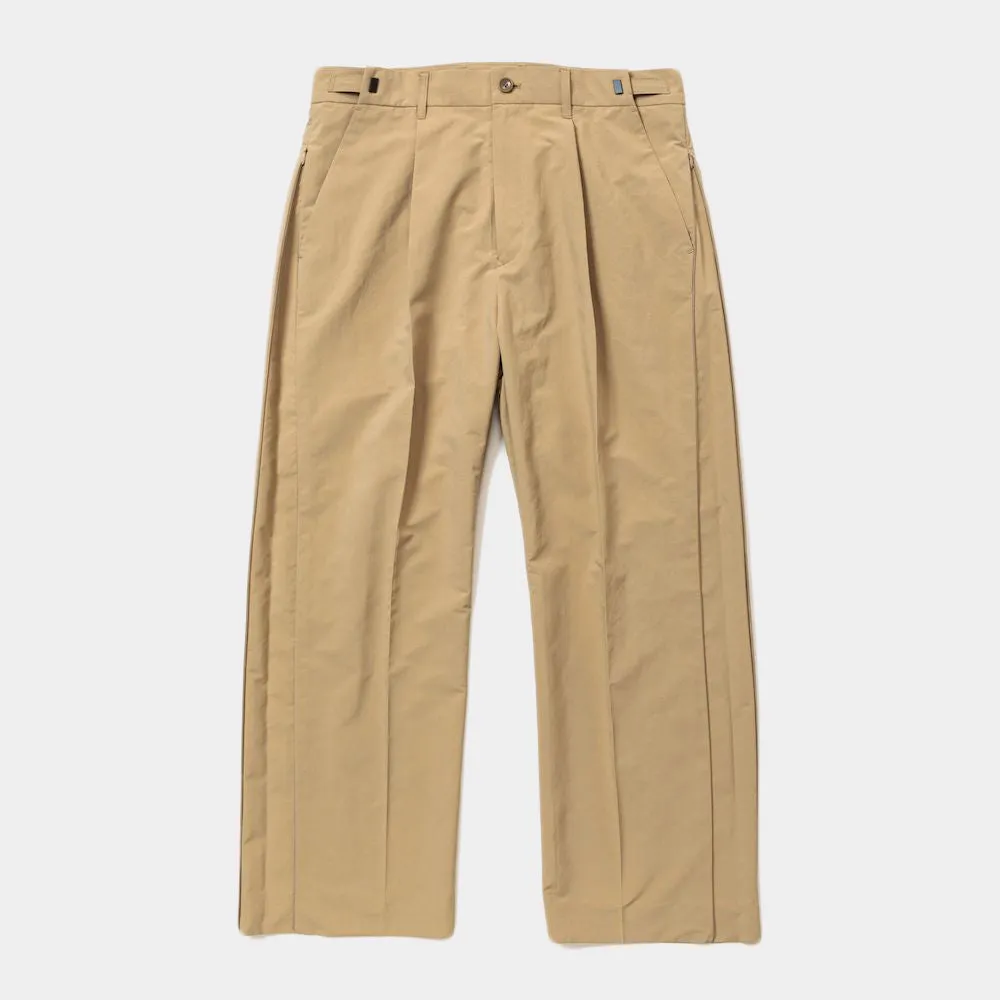 Side Zip Paper Touch Slacks(Beige)/MW-PT24103