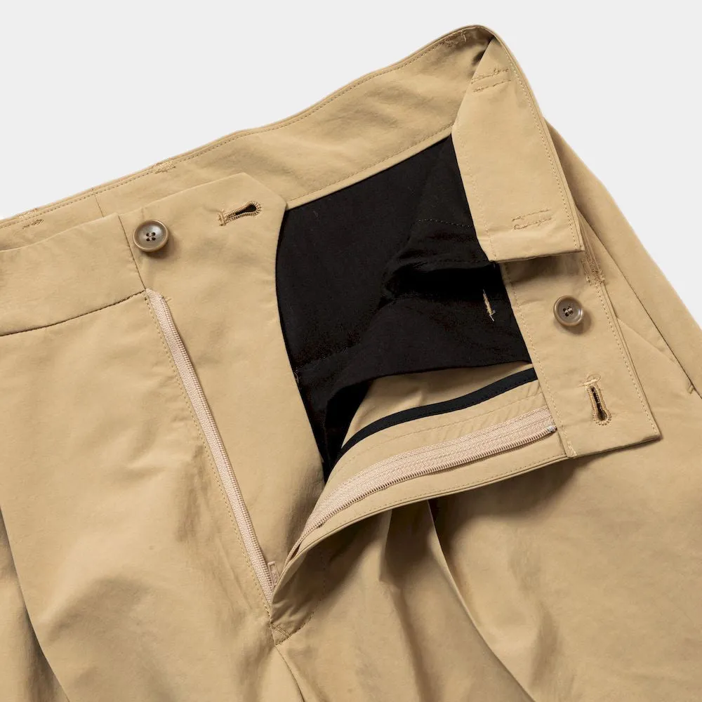 Side Zip Paper Touch Slacks(Beige)/MW-PT24103