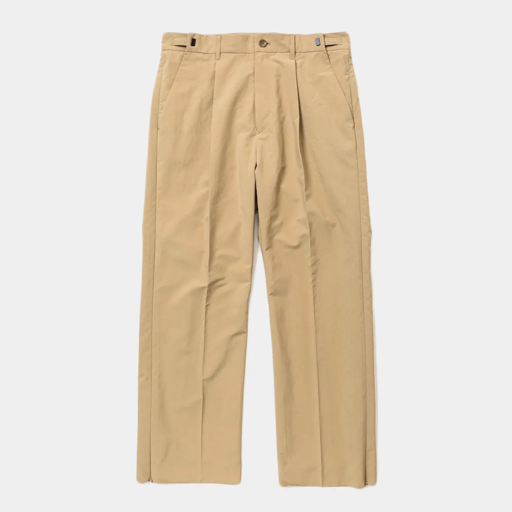 Side Zip Paper Touch Slacks(Beige)/MW-PT24103