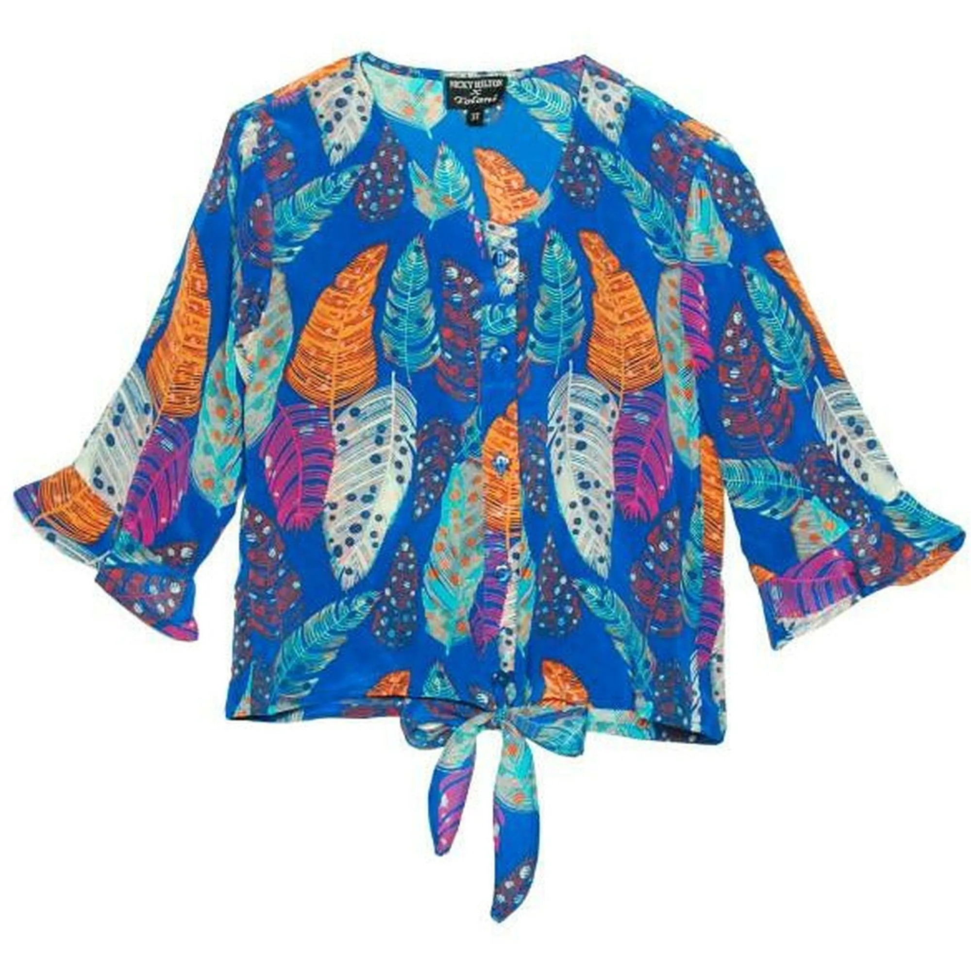 Silk Kimberly Feathers Top