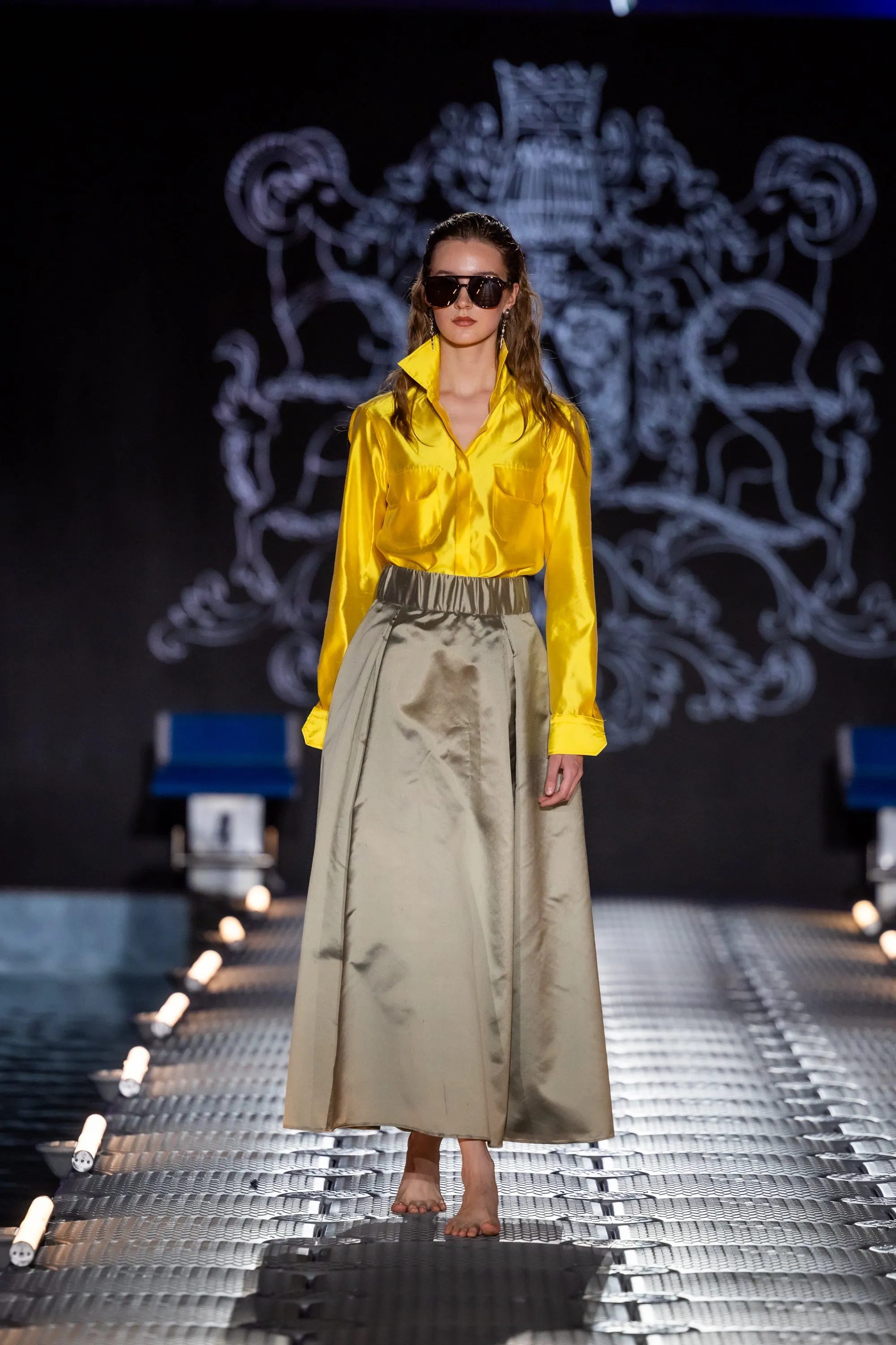 Skirt "DONNA MIDI" / Luxury Silk Shantung