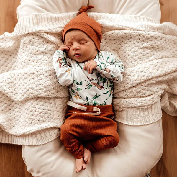 Snuggle Hunny Pants - Biscuit Organic