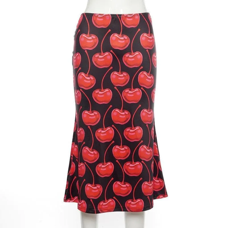 Tie Dye midi skirt