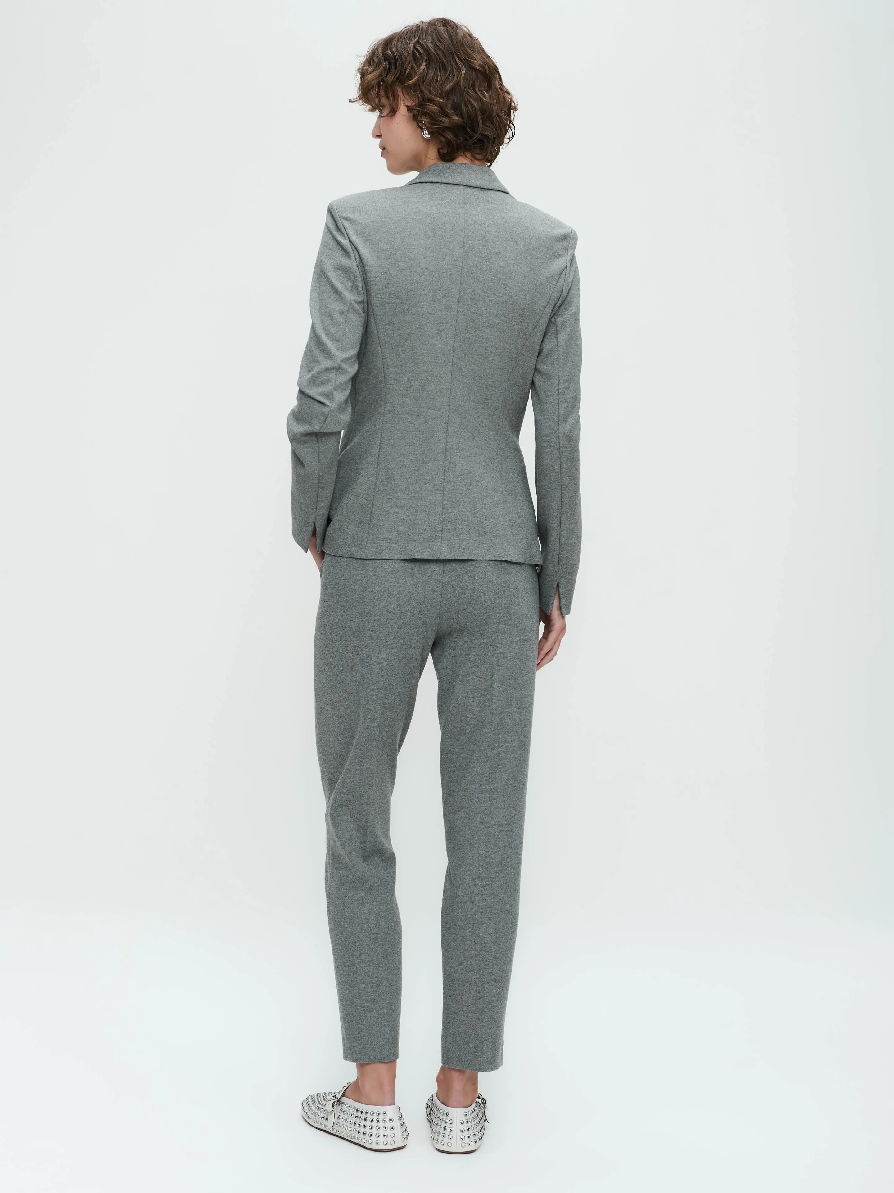 Tom Terry jersey Blazer | Grey Melange
