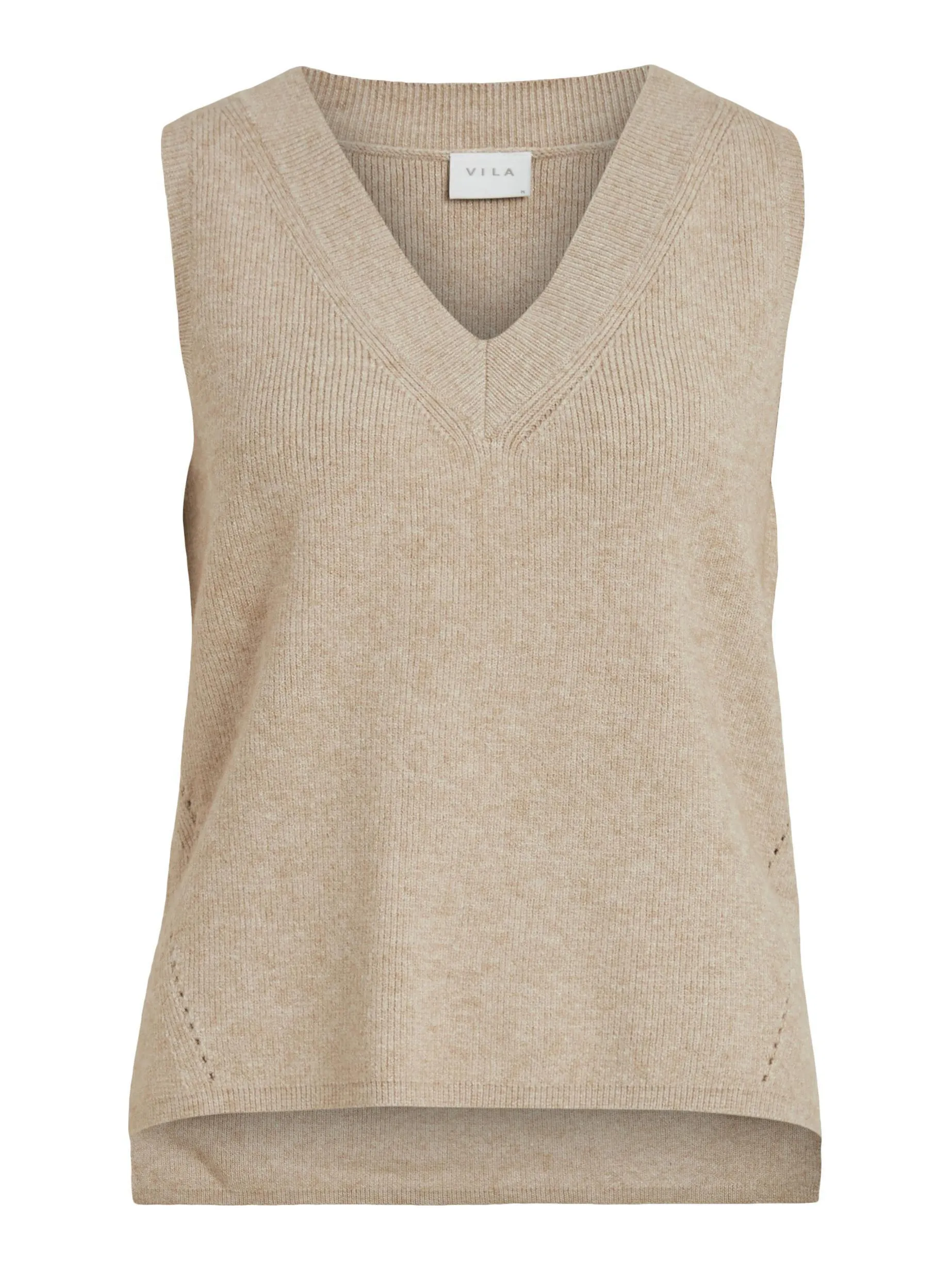 Vila Ril - Strik vest m. v-hals