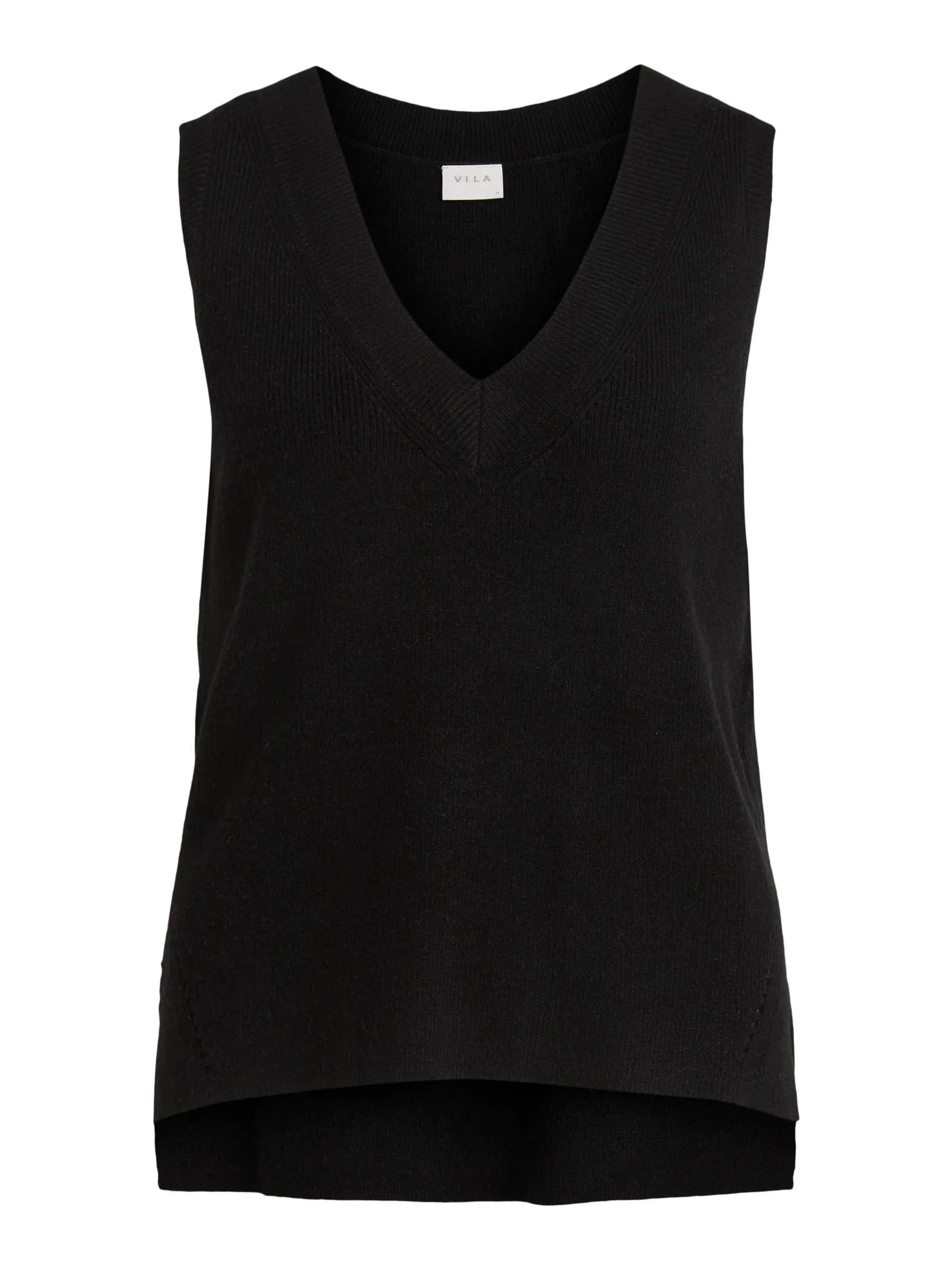 Vila Ril - Strik vest m. v-hals