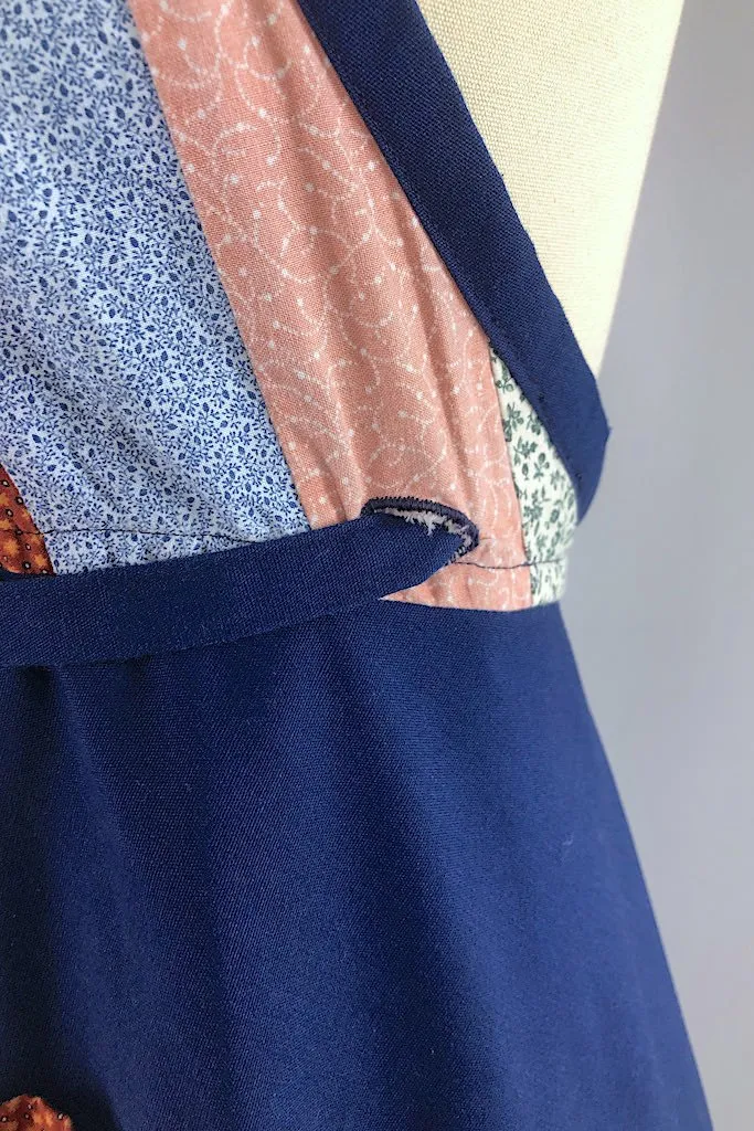 Vintage Patchwork Halter Dress