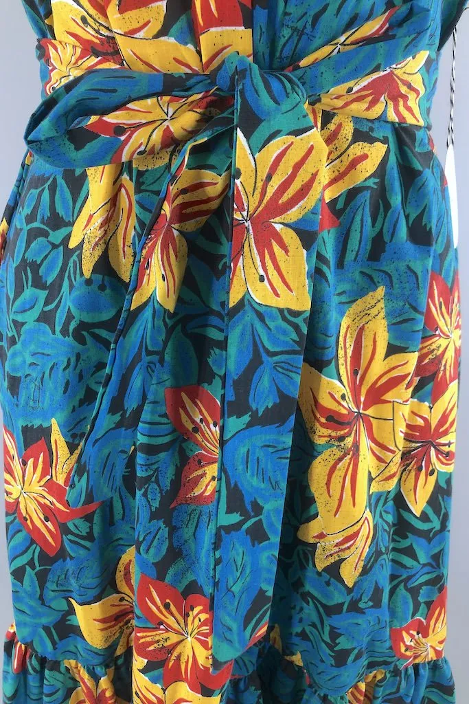 Vintage Turquoise Lily Dress