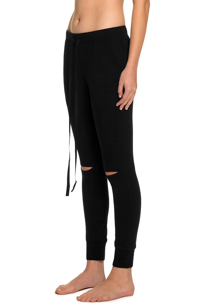 Women's Slit Knee Sweat